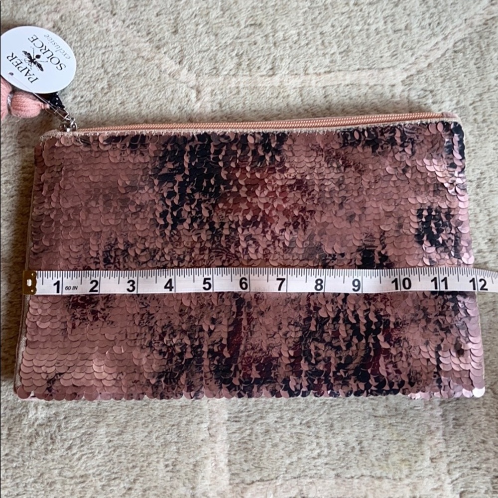 Paper Source Blush Sequined Pouch - Picture 8 of 10